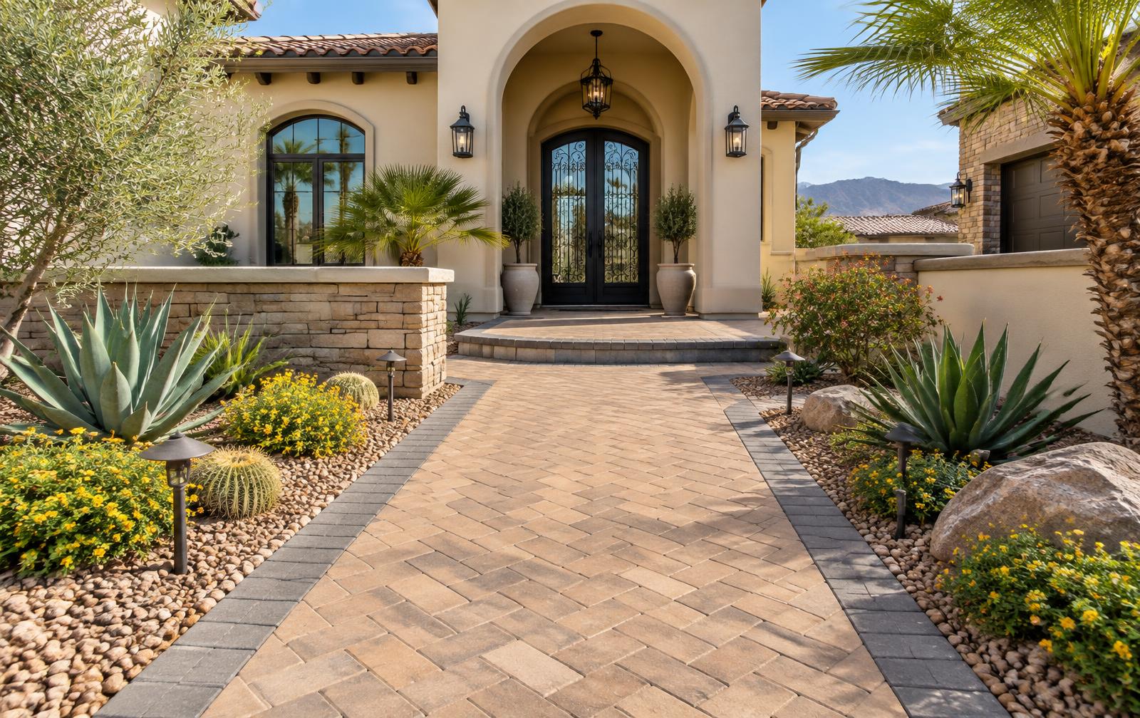 Walkways, Walls & Landscape